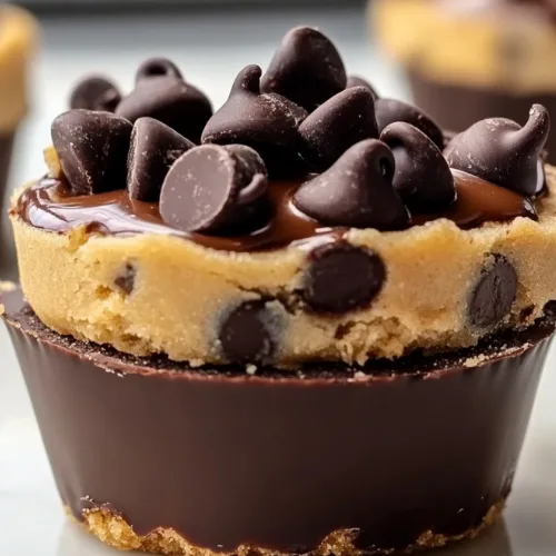 Chocolate Chip Cookie Dough Cups