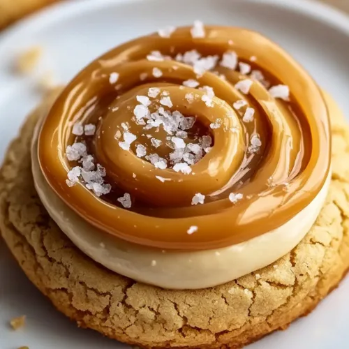 Salted Caramel Cheesecake Cookies