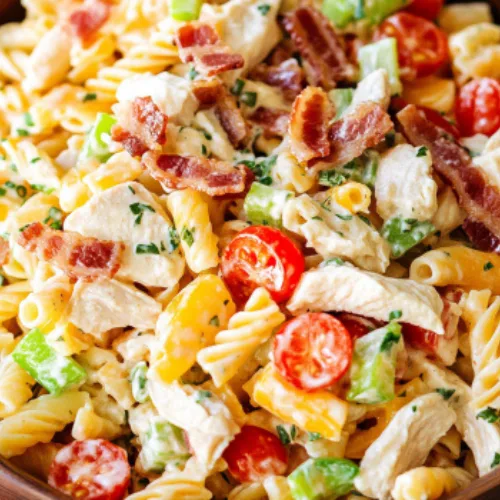 Chicken Club Pasta Salad