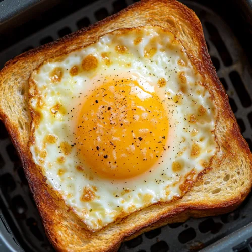 Air Fryer Egg-in-a-Hole Toast
