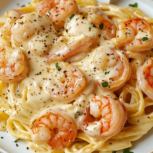 Creamy Garlic Shrimp Pasta