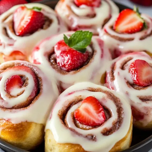 Strawberry Cheesecake Cinnabon Rolls Recipe