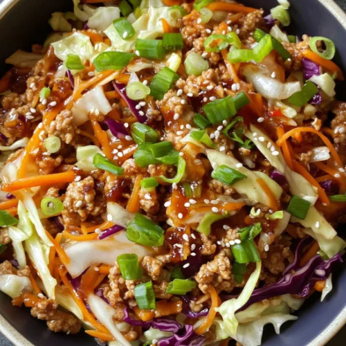 Healthy Chicken Egg Roll in a Bowl Recipe – Quick & Easy Dinner
