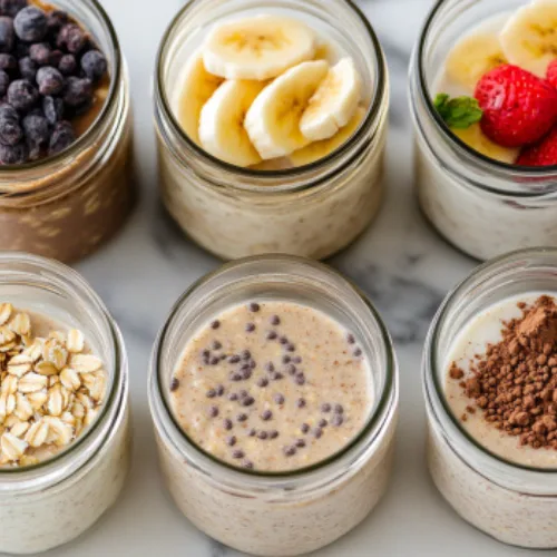 High Protein Overnight Oats with Protein Powder