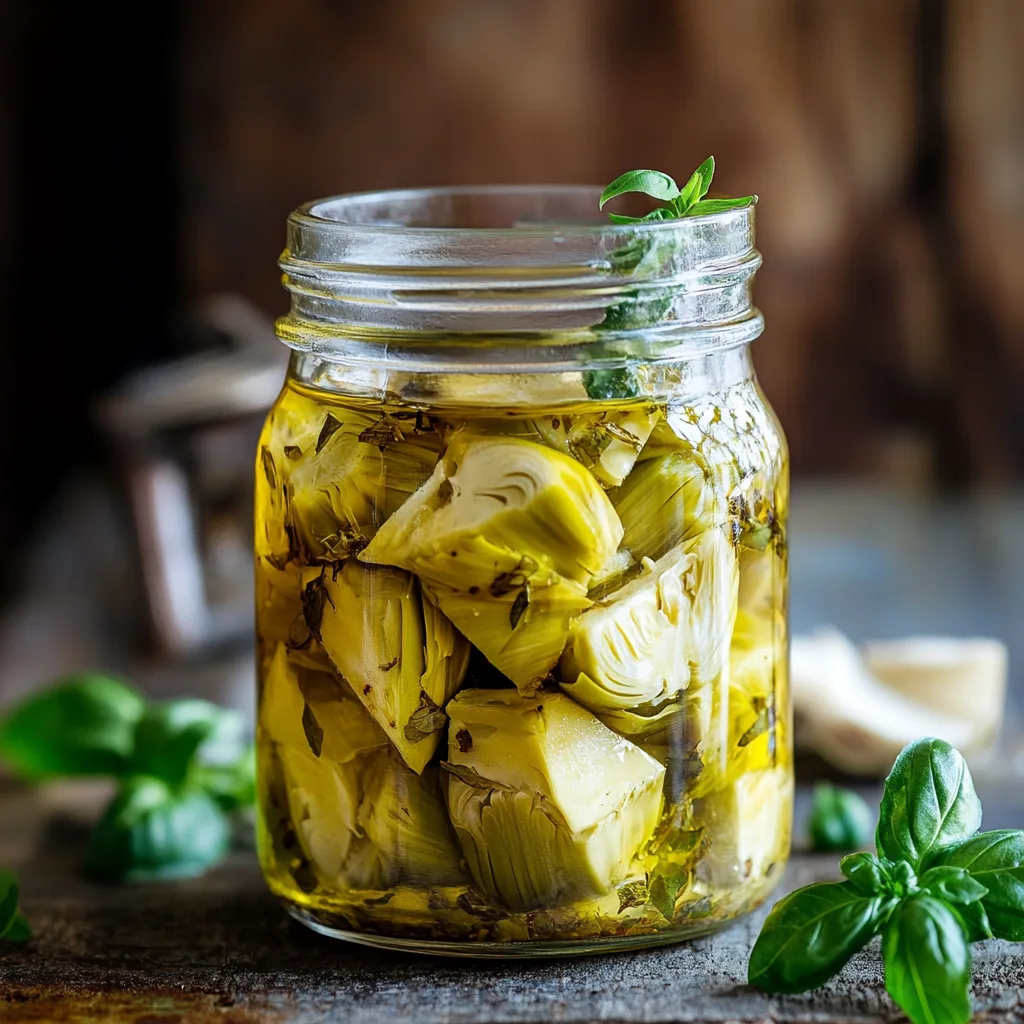 Homemade Marinated Artichoke Hearts