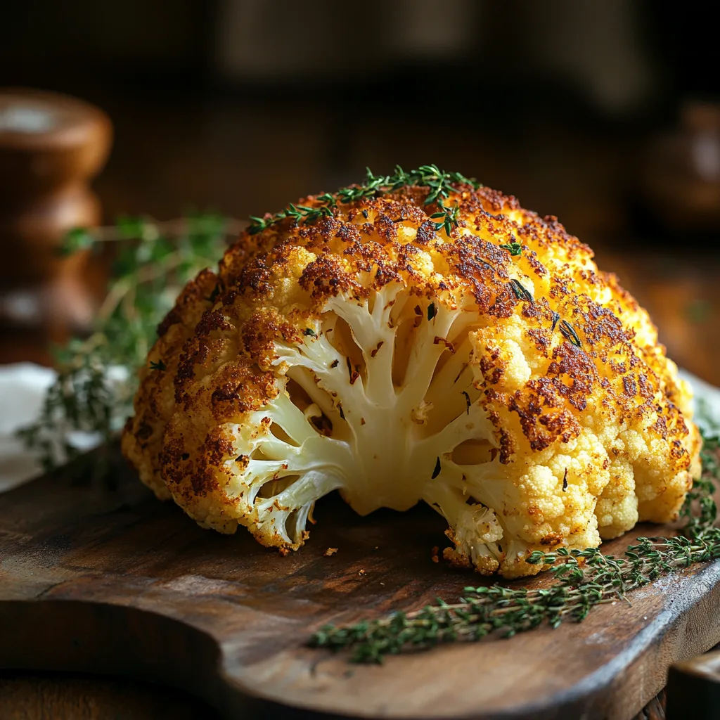 Whole Roasted Cauliflower