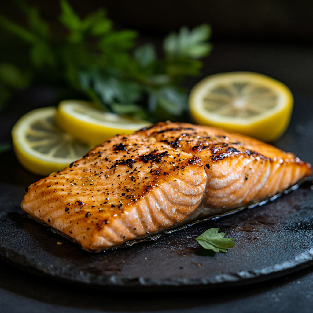 Grilled salmon