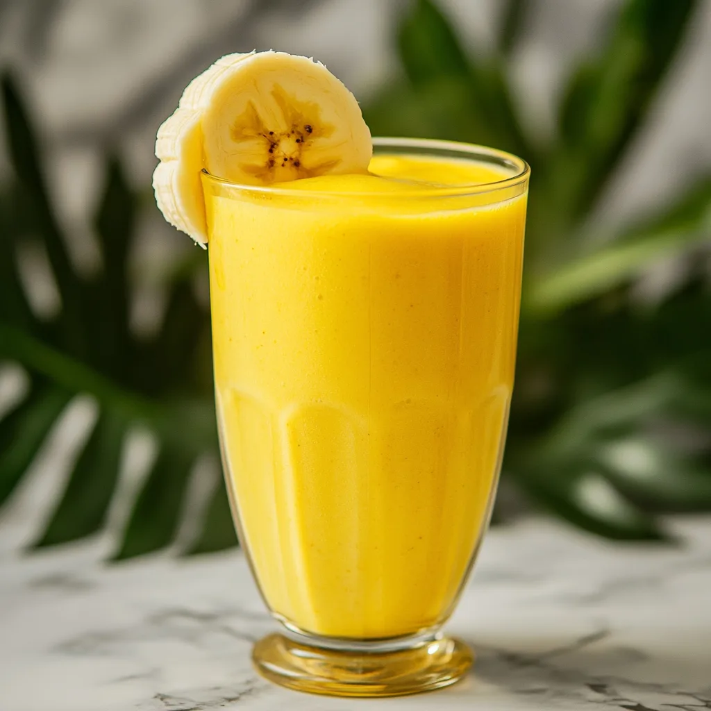 Peach, Banana, Honey, and Cottage Cheese Smoothie