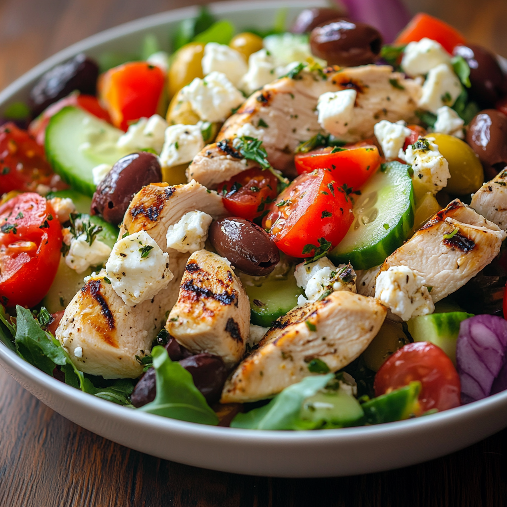 Grilled Chicken Greek Salad