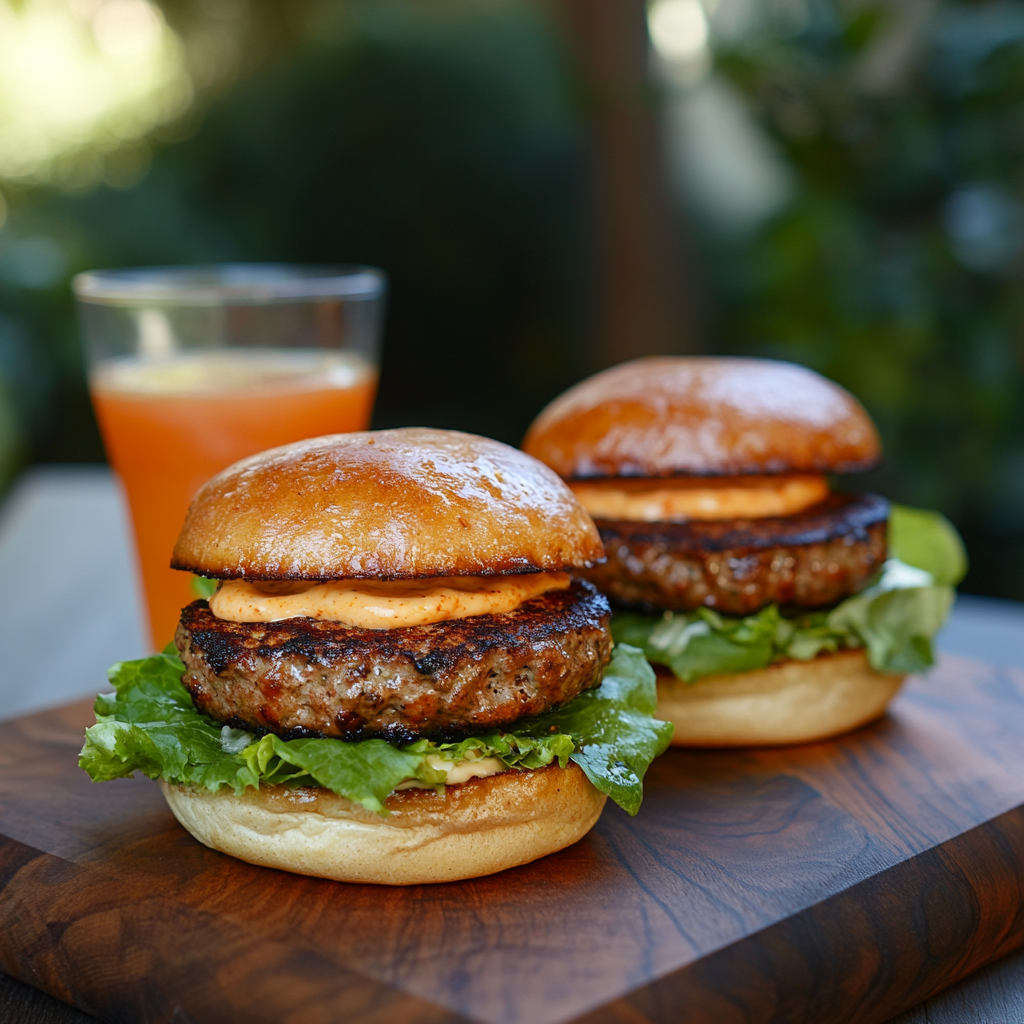Grilled Chipotle Burgers