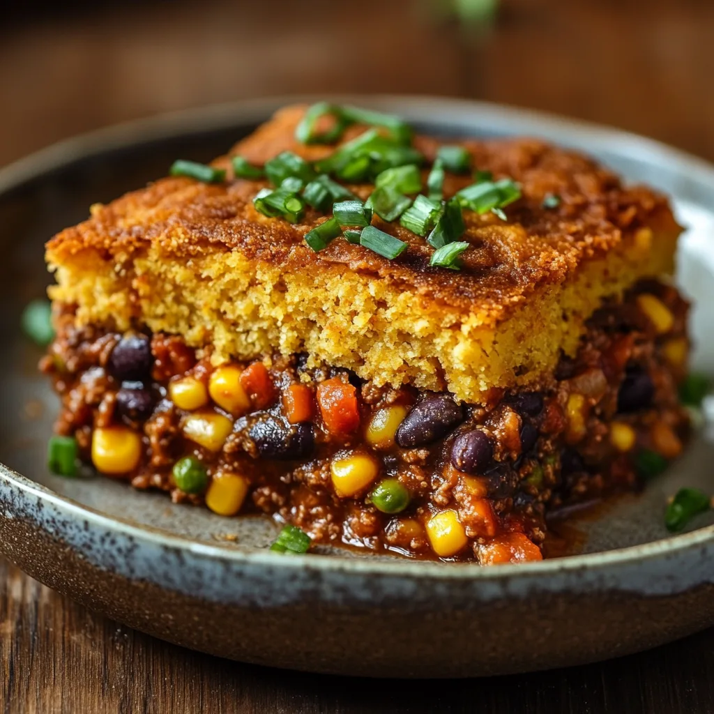 Chili Cornbread Casserole