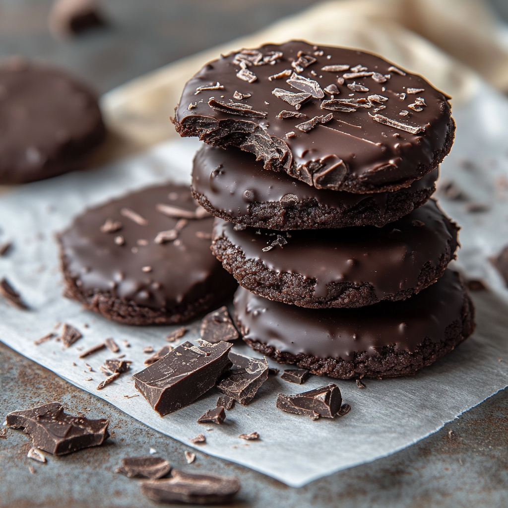 Homemade Thin Mint Cookies