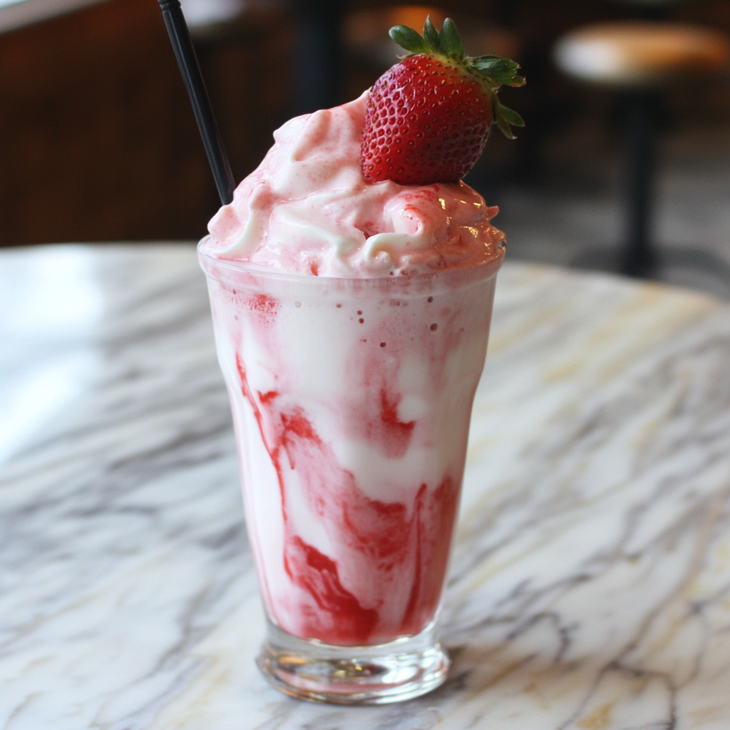 Cafe Style Korean Strawberry Milk