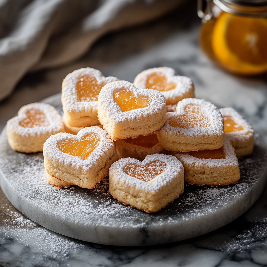 Yuzu Linzer Cookies