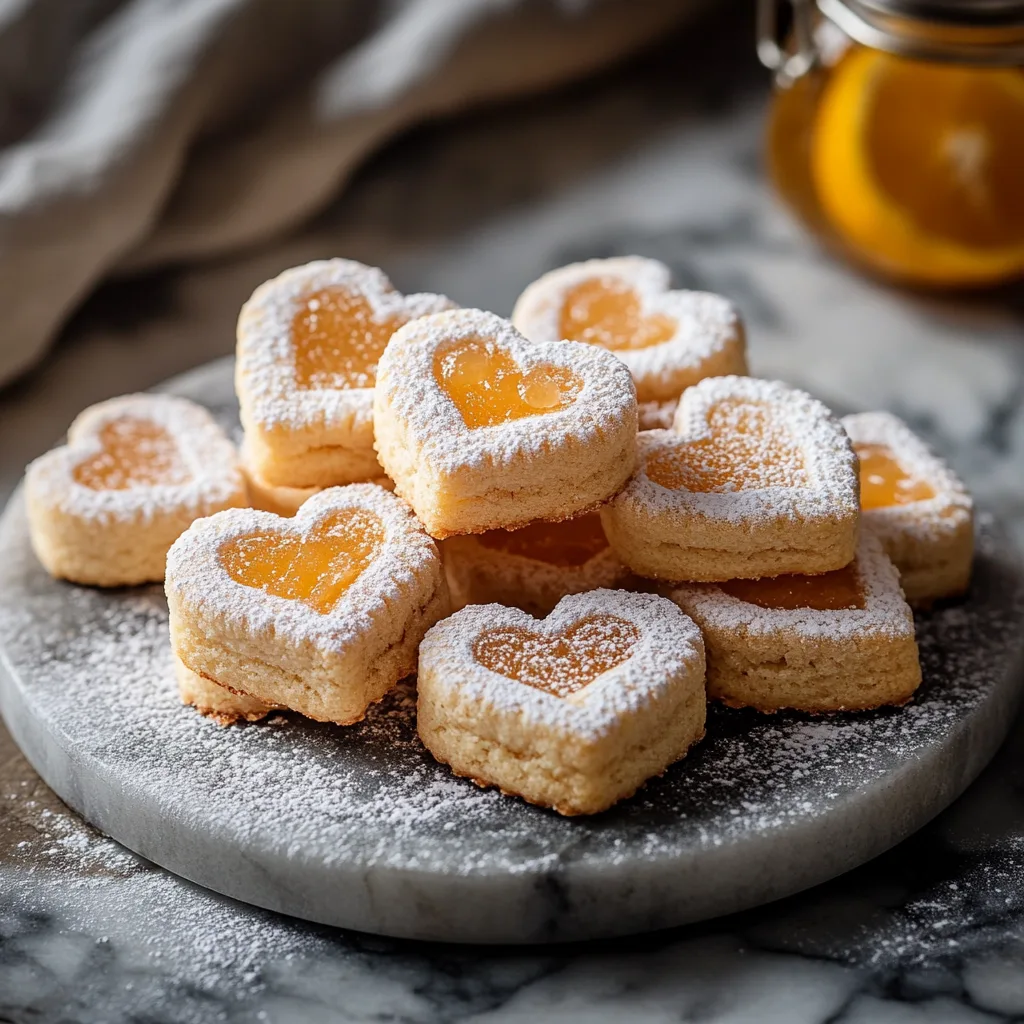 Yuzu Linzer Cookies