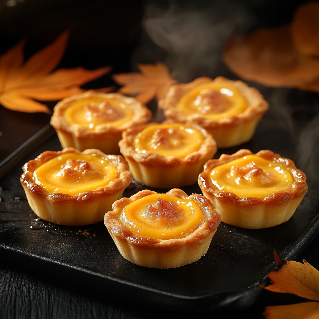 Pumpkin Hong Kong Egg Tarts