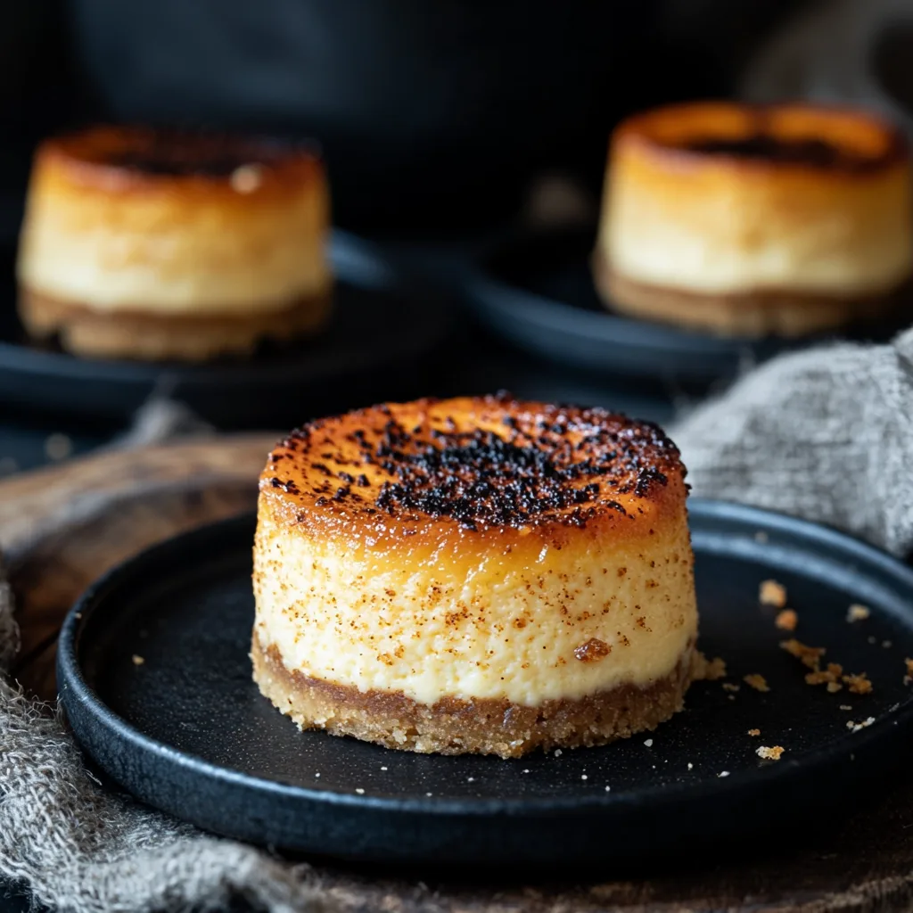 Mini Burnt Basque Pumpkin Cheesecake
