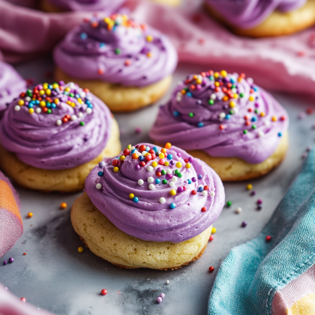 Ube Lofthouse Cookies for kids