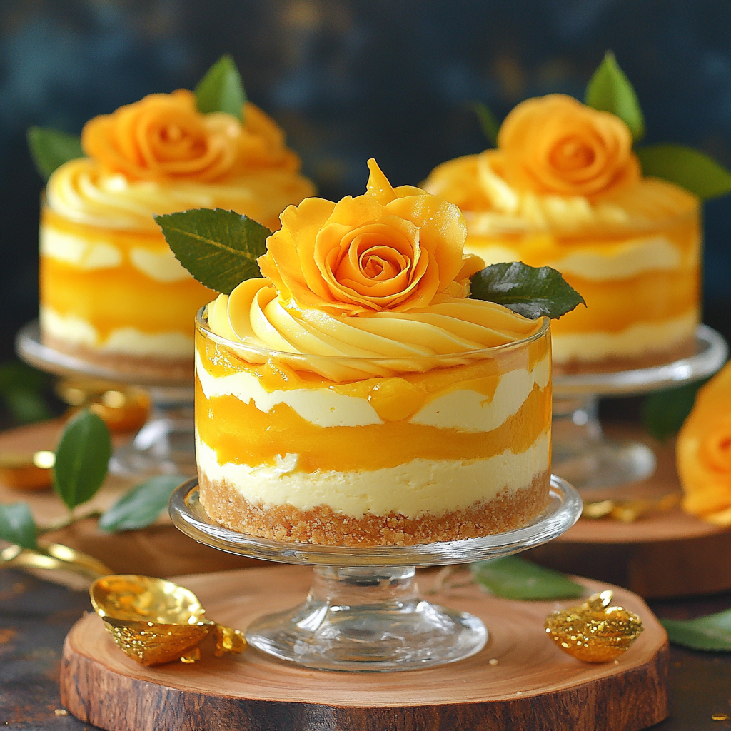 No-Bake Mango Cheesecake