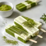 Matcha Cheese Foam Popsicles 3 Matcha Cheese Foam Popsicles
