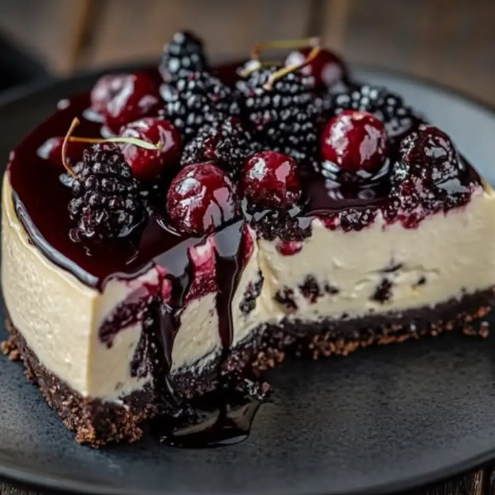 Chocolate Cherry Cheesecake