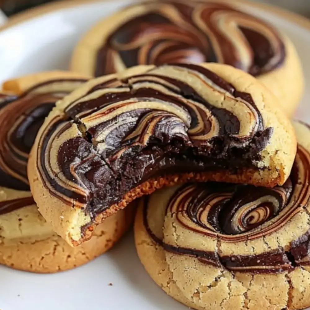 Peanut Butter Brownie Swirl Cookies