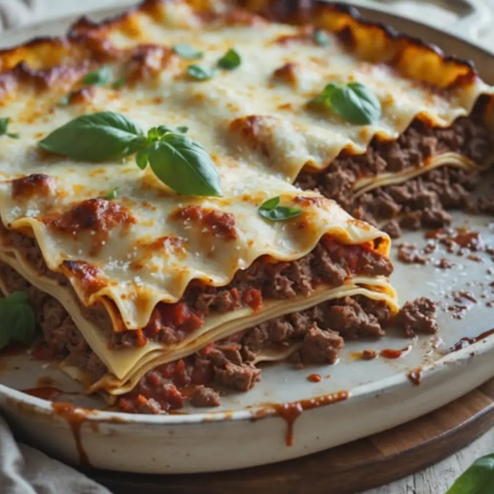 Beef Lasagna with Zucchini Layers