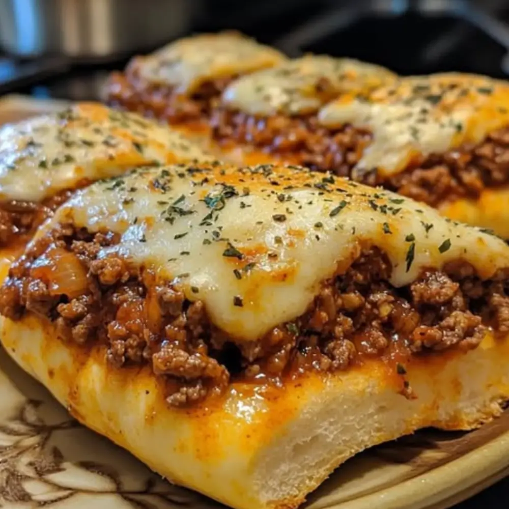 Cheesy Italian Garlic Bread Sloppy Joes