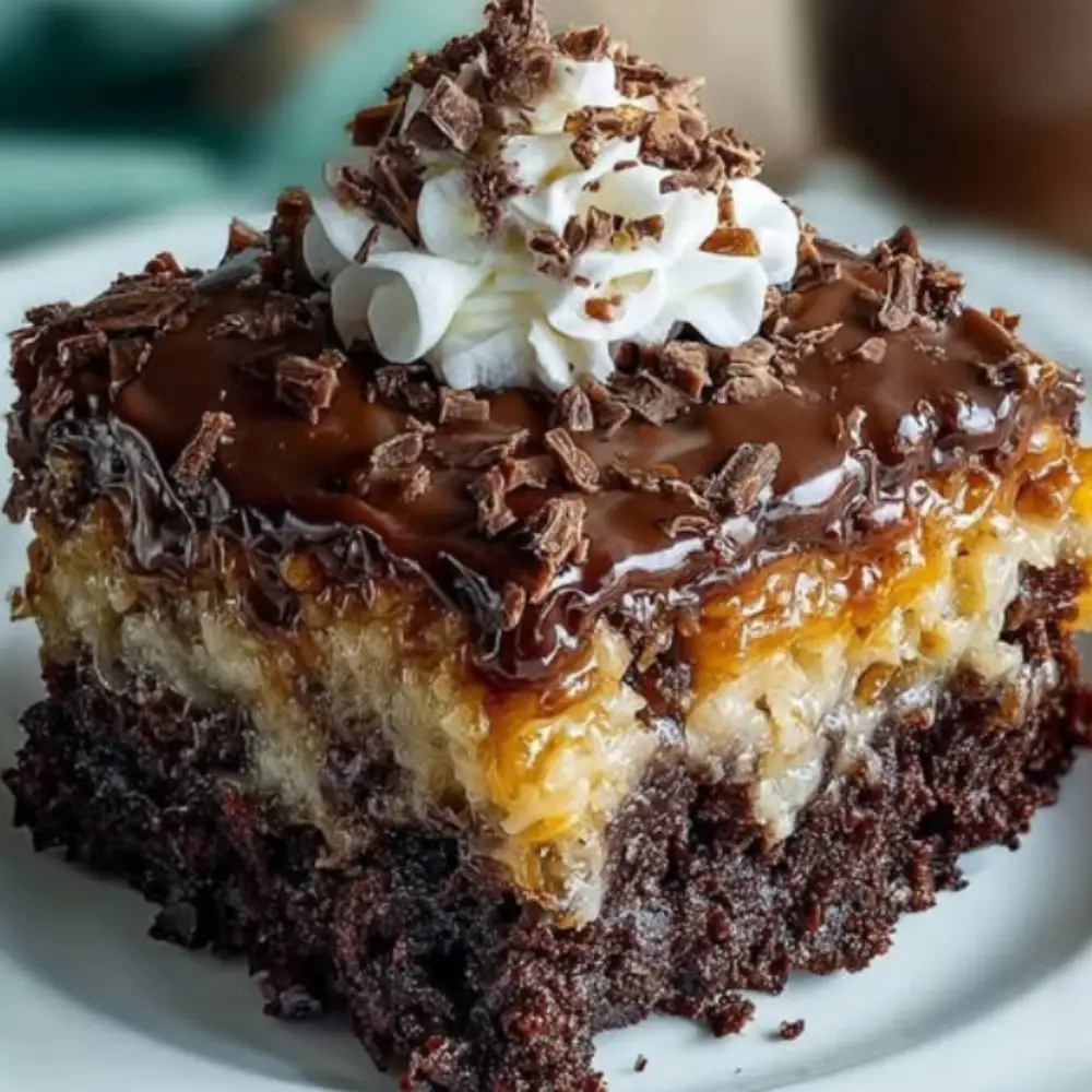 Irresistible German Chocolate Poke Cake