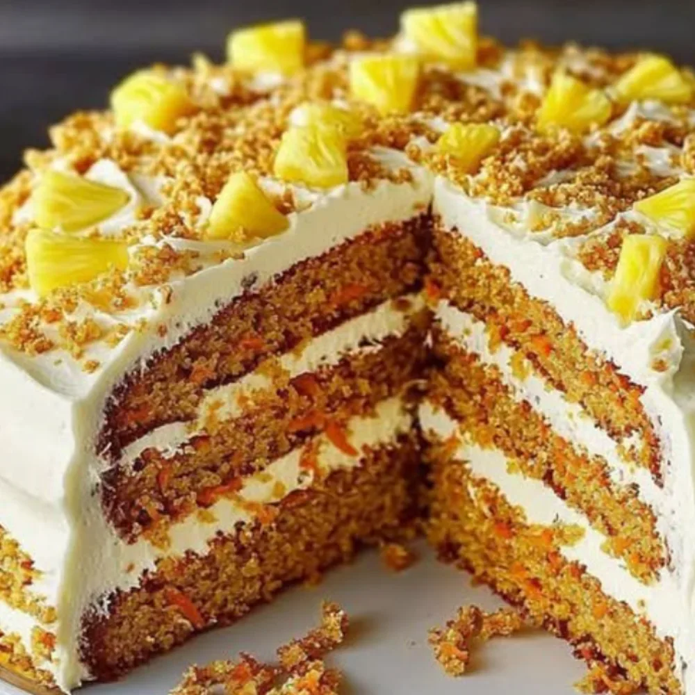 Carrot Cake with Pineapple