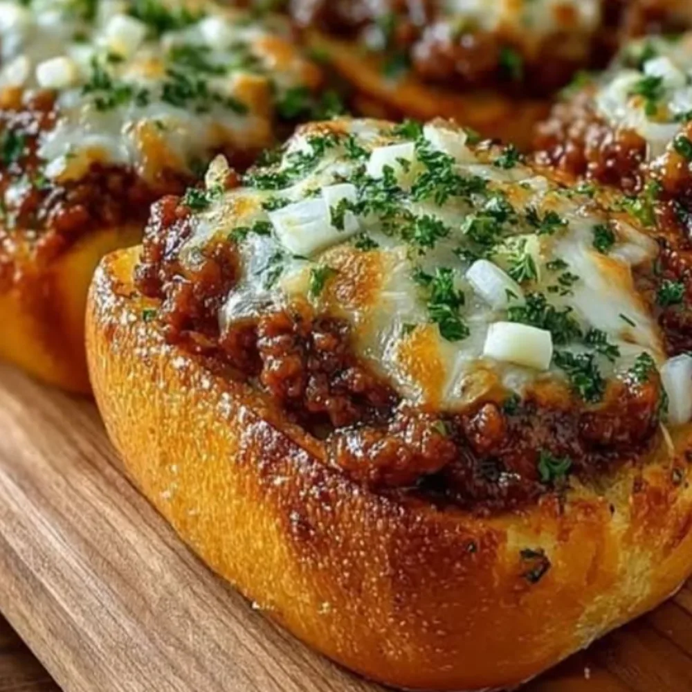 Sloppy Joe Garlic Bread Bake