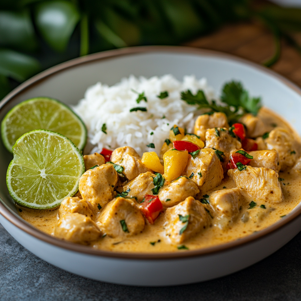 One-Pot Coconut Lime Chicken & Rice