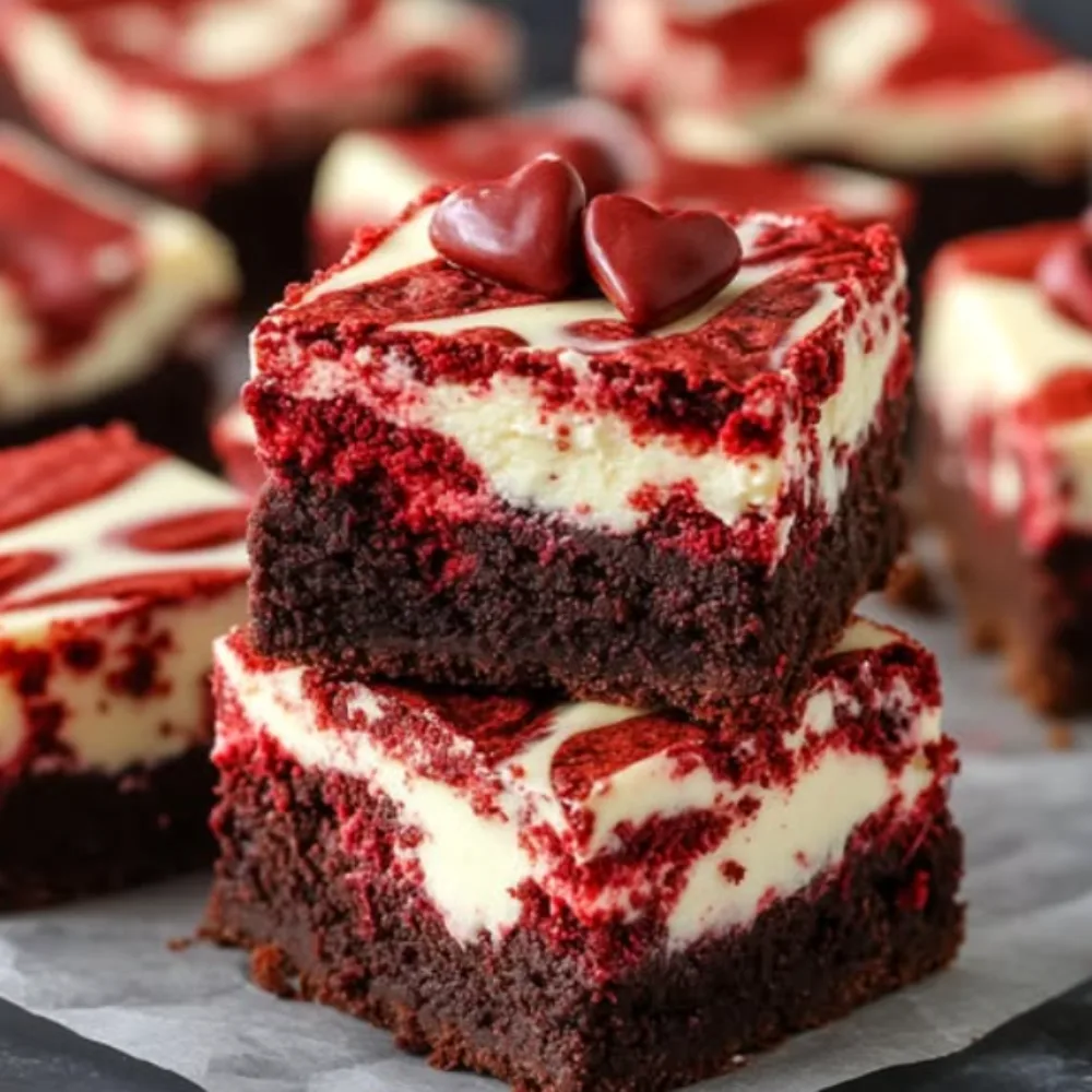 Red Velvet Cheesecake Brownies