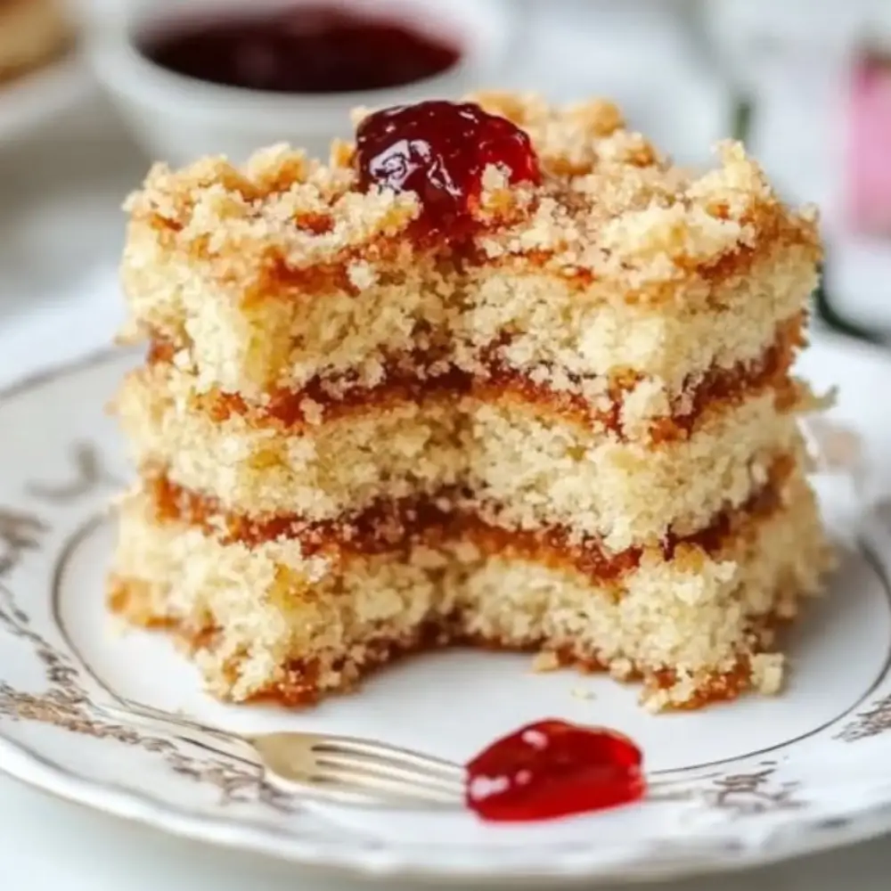 Best Italian Crumb Cake with Jam Filling