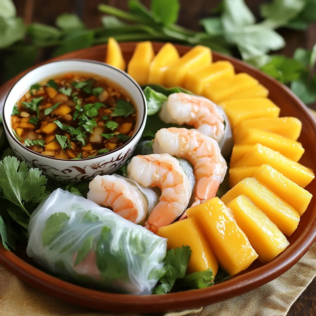 Mango Shrimp Summer Rolls