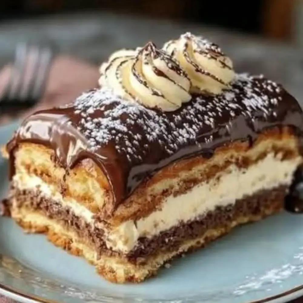 Decadent No-Bake Chocolate Éclair Cake – So Easy, So Irresistible!