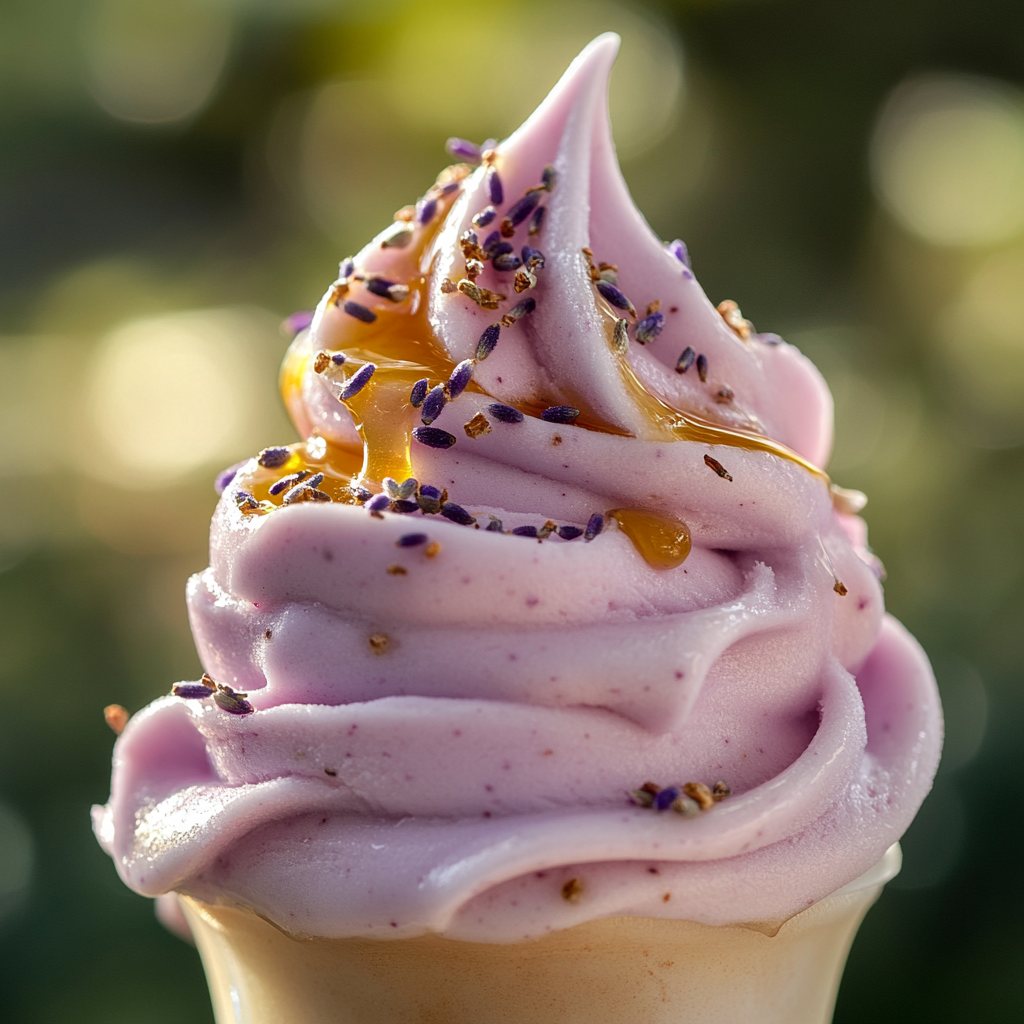 Honey Lavender Frozen Yogurt