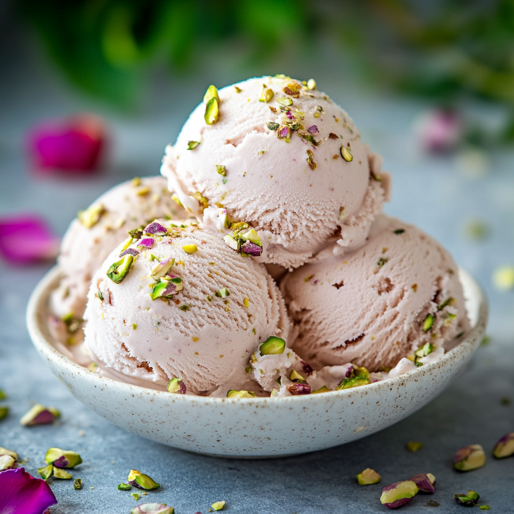 Rose Pistachio Ice Cream