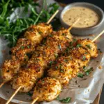Garlic Parmesan Chicken Skewers Air Fryer 3 Garlic Parmesan Chicken Skewers Air Fryer