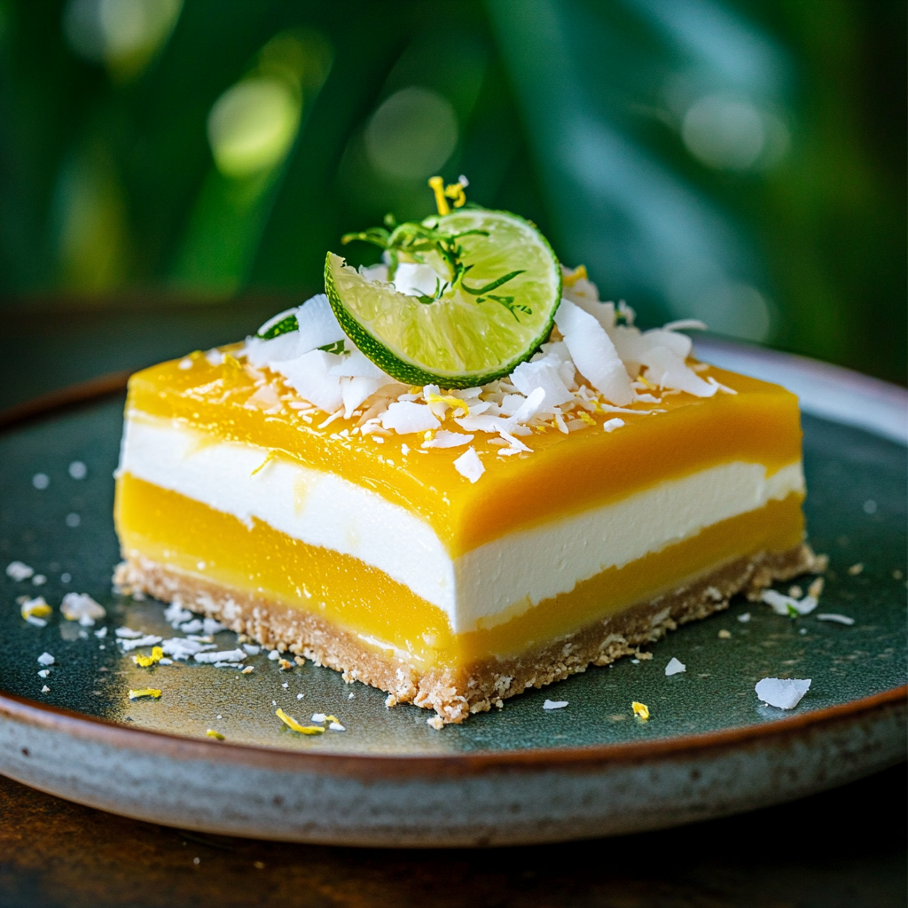 Mango Coconut Cream Bars