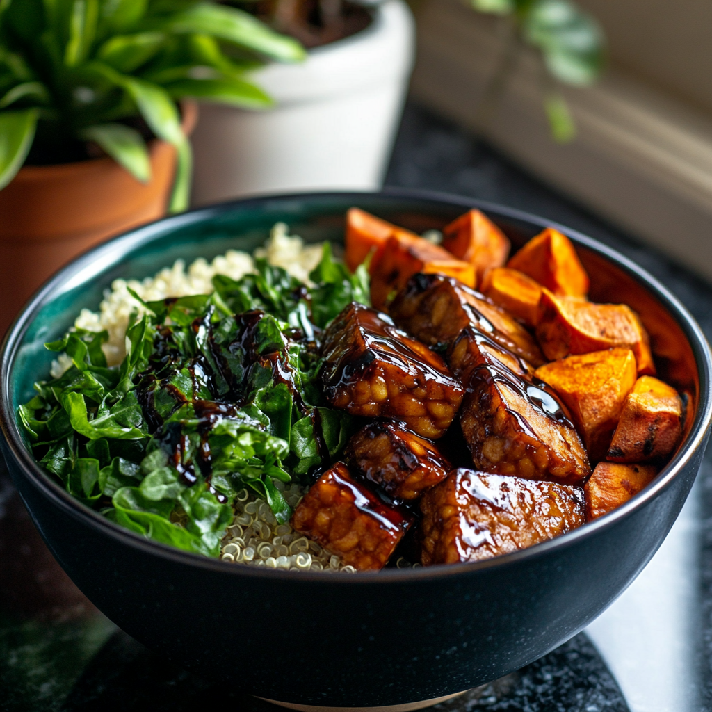Balsamic Glazed Tempeh Bowls