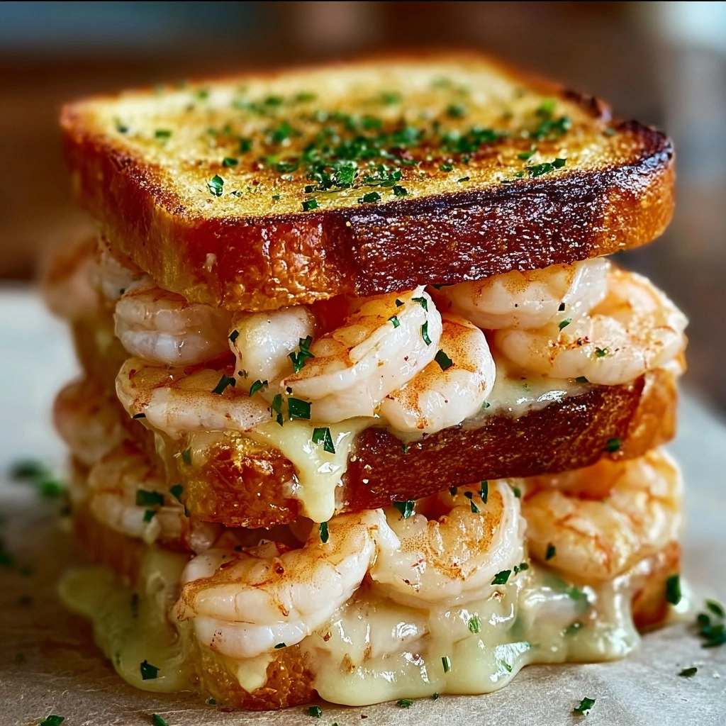 Shrimp and Garlic Grilled Cheese Sandwich Recipe