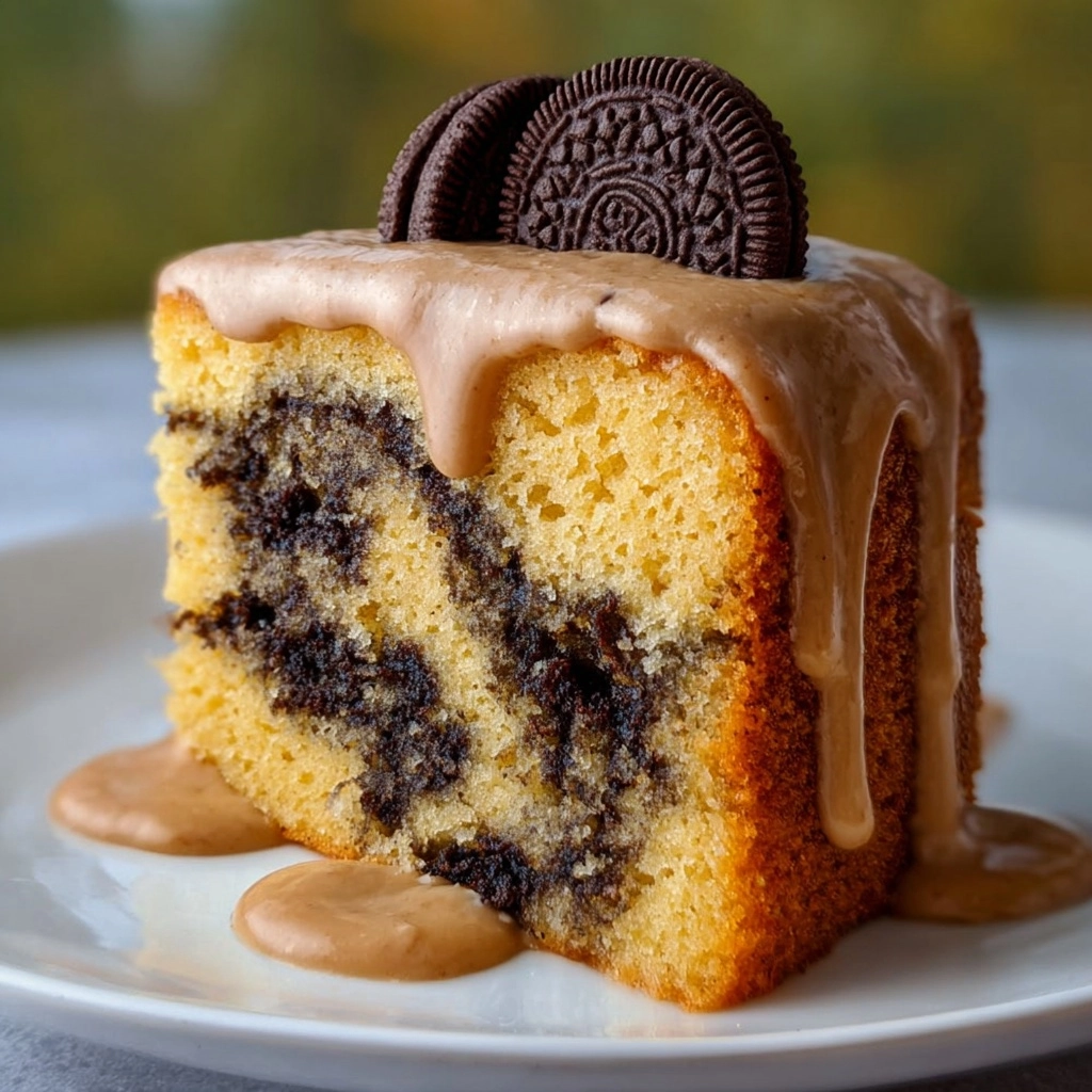 Oreo Honeybun Cake with Cinnamon Cookies Recipe