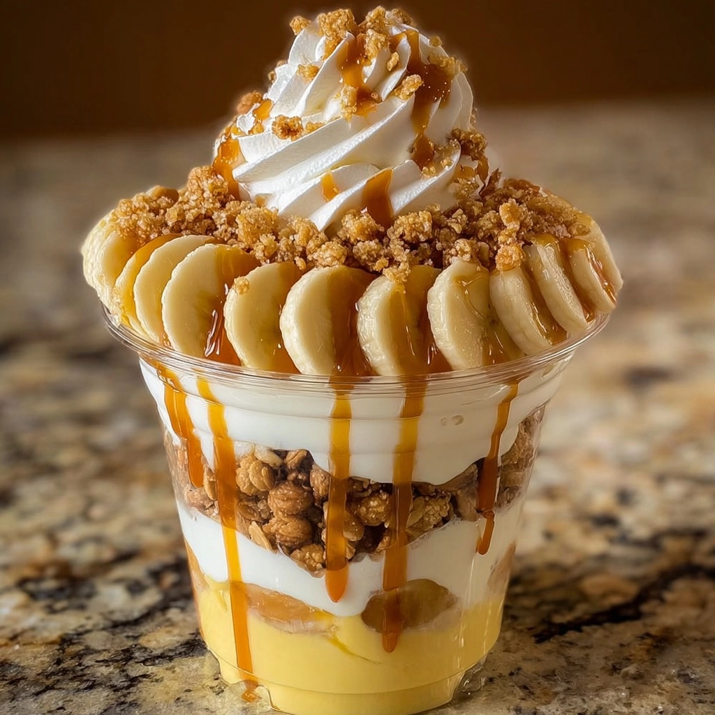Banana Caramel Crunch Parfait Recipe