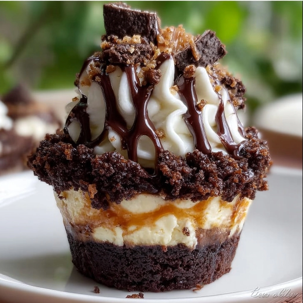Loaded Brownie Cheesecake Cup Recipe