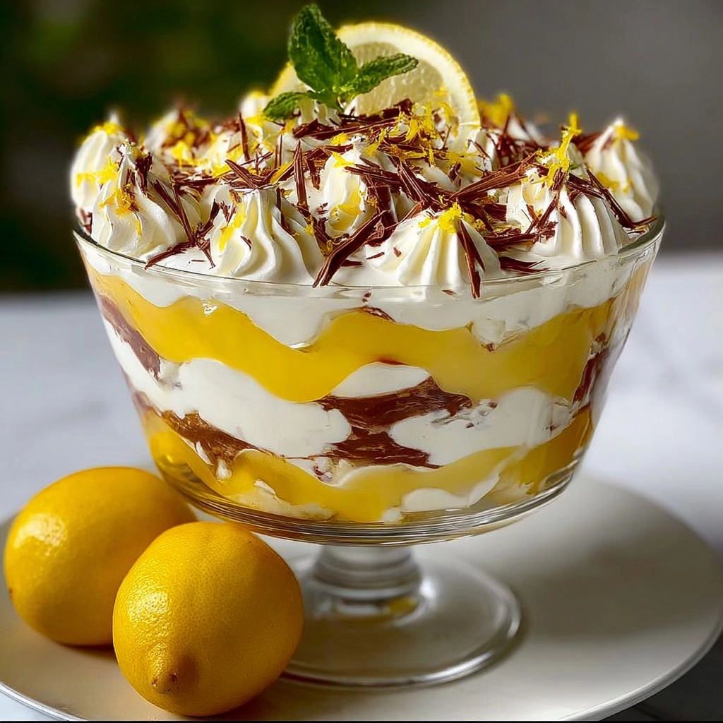 LEMON CHOCOLATE LUSH TRIFLE Recipe - Recipe Image