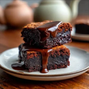 High-Protein Zucchini Brownies with Chocolate Glaze Recipe