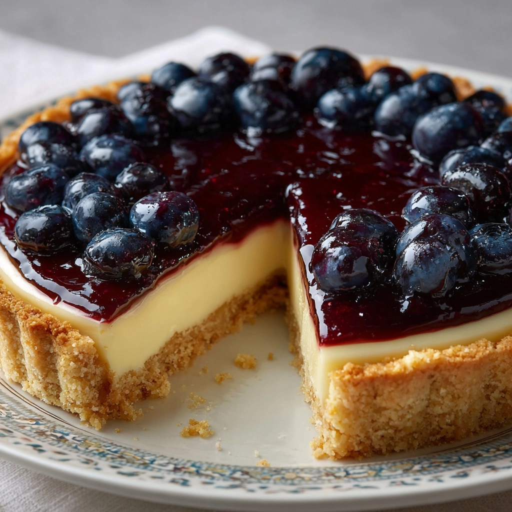 No-Bake Blueberry Pie Recipe - Recipe Image