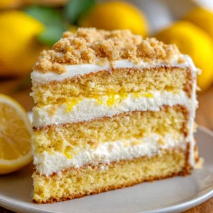 Lemon Crunch Cake Recipe