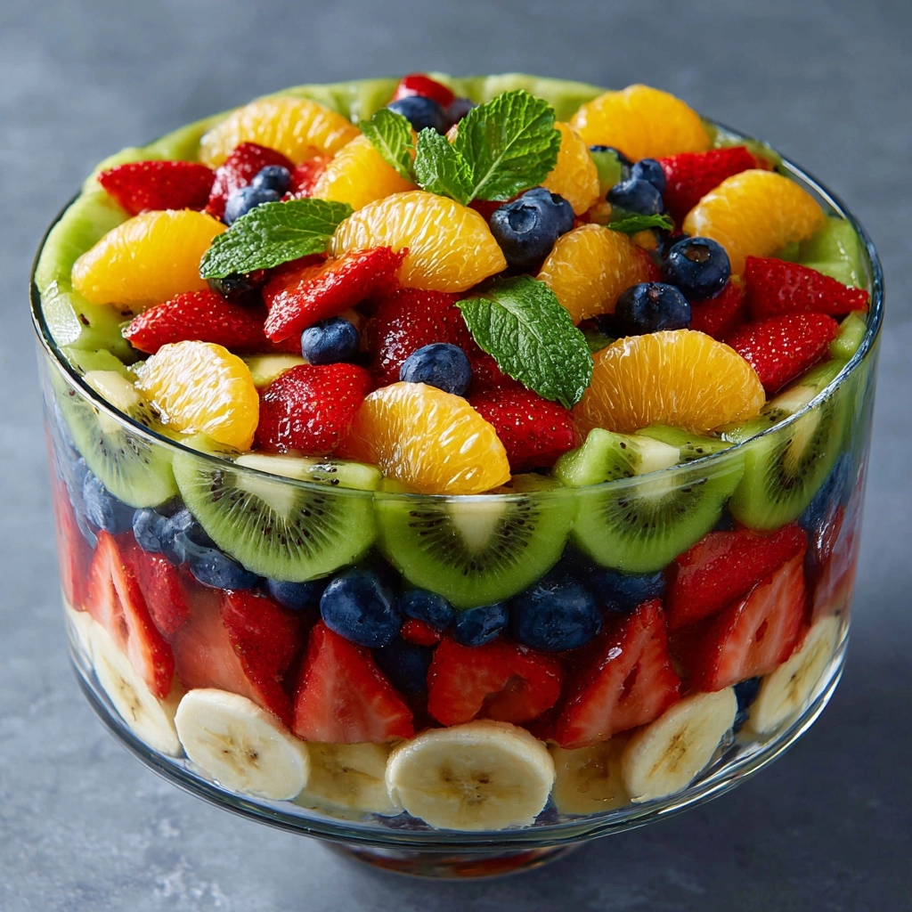 Colorful Trifle Fruit Salad Recipe